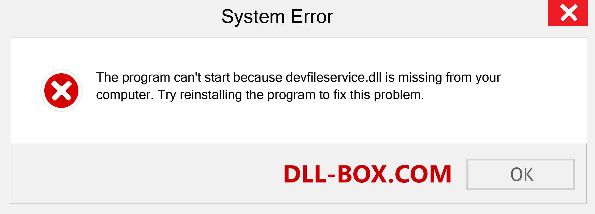  devfileservice.dll file is missing?. Download for Windows 7, 8, 10 - Fix  devfileservice dll Missing Error on Windows, photos, images